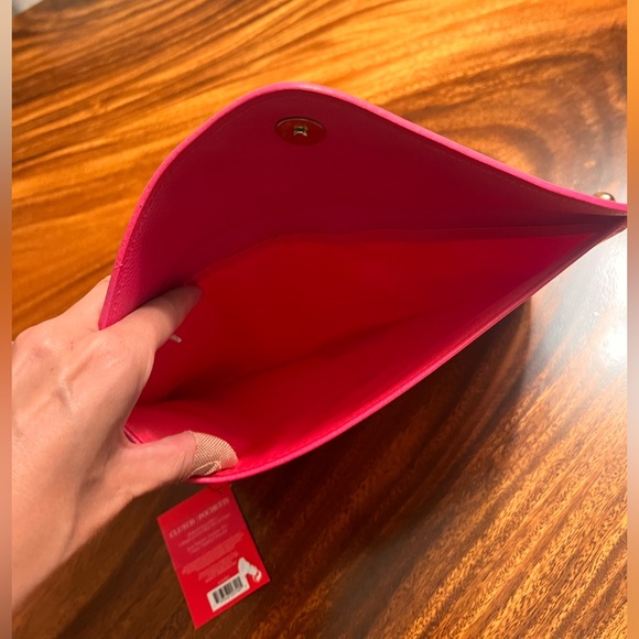 Juicy Couture Pink with Gold Embellishments Clutch Handbag NWT - Picture 8 of 10